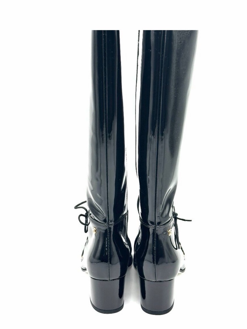 Chanel patent leather boots size 39 - Picture 4 of 5
